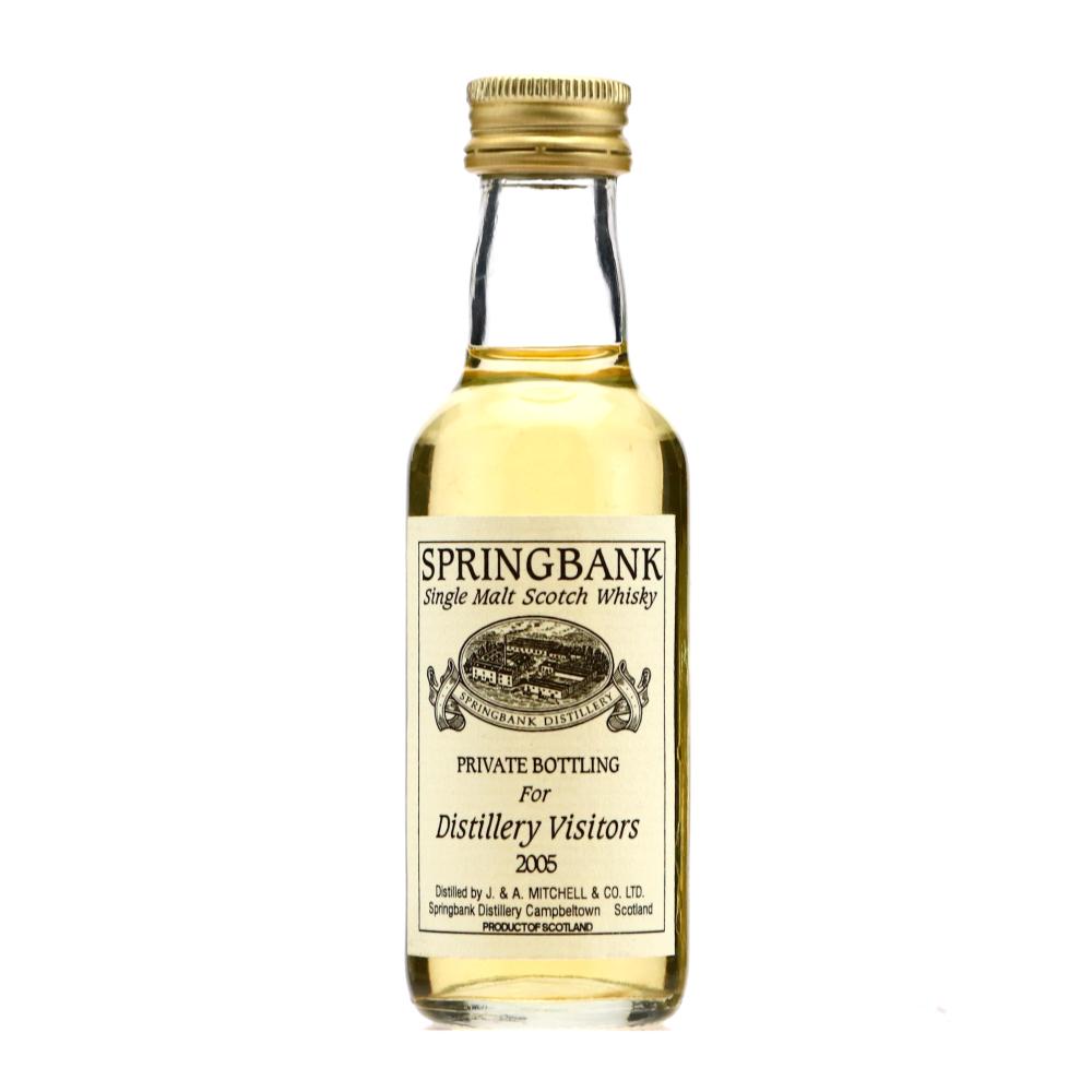 Springbank Private Bottle Distillery Visitors 2005 Miniature