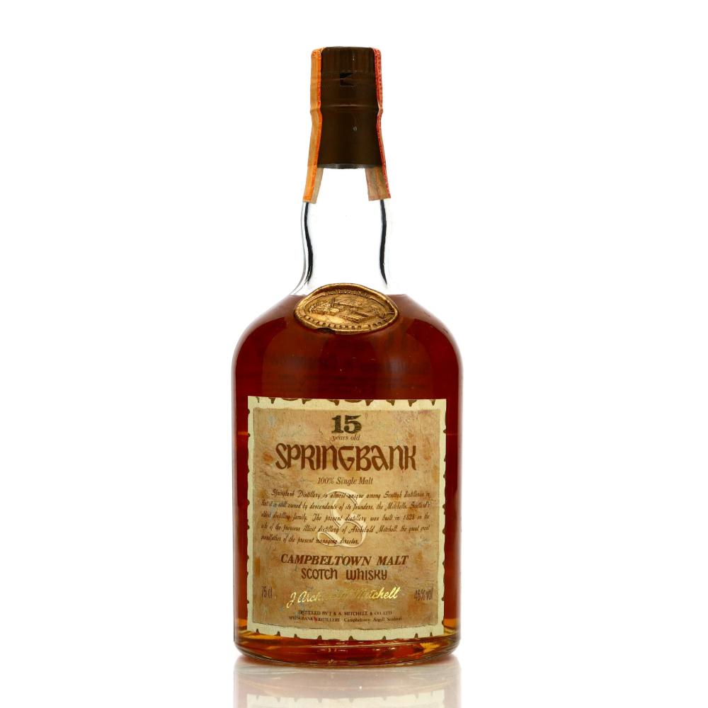 Springbank 15 Year Old 75cl 1990s / Sutti Italy Import