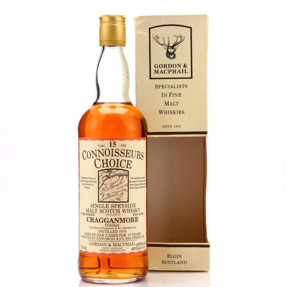 Cragganmore 1974 Gordon & MacPhail 15 Year Old 75cl / US Import