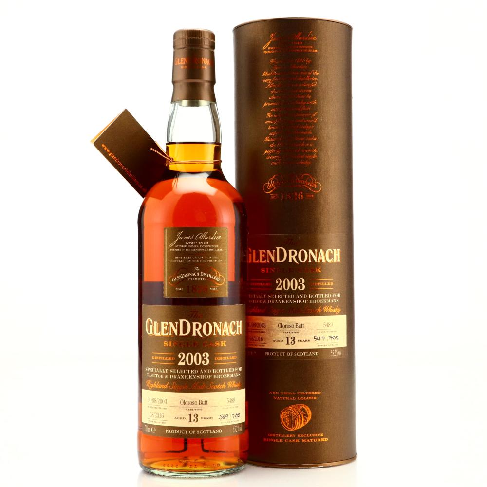 Glendronach 2003 Single Cask 13 Year Old #5489 / TasTToe & Drankenshop Broekmans