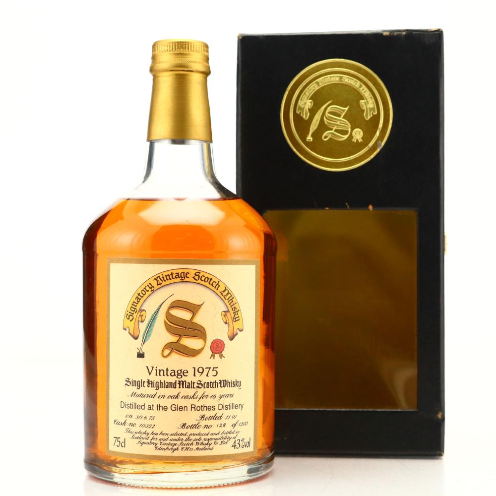 Glenrothes 1975 Signatory Vintage 16 Year Old