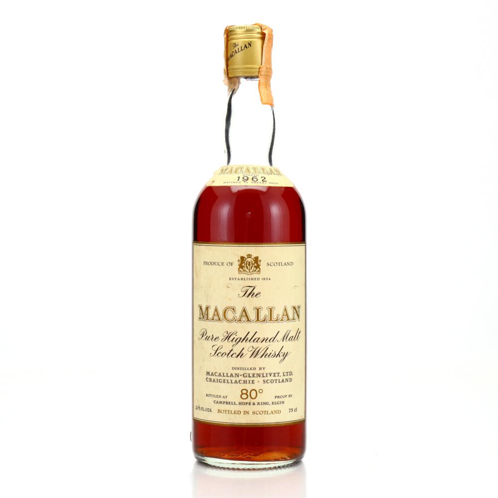 Macallan 1962 Campbell, Hope and King 80 Proof