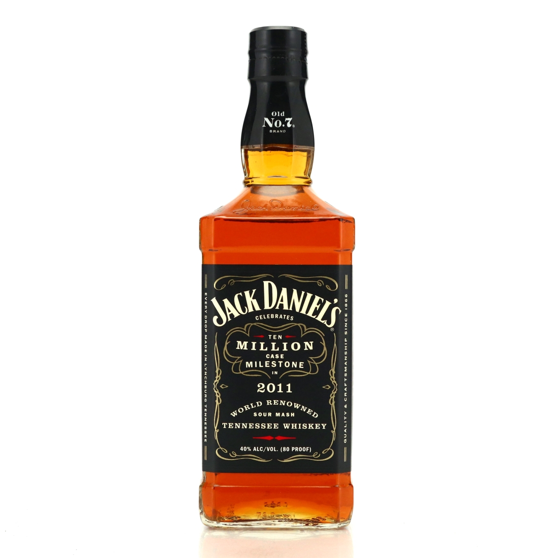 Jack Daniel's Old No.7 Brand 80 Proof Ten Million Case Milestone 2011