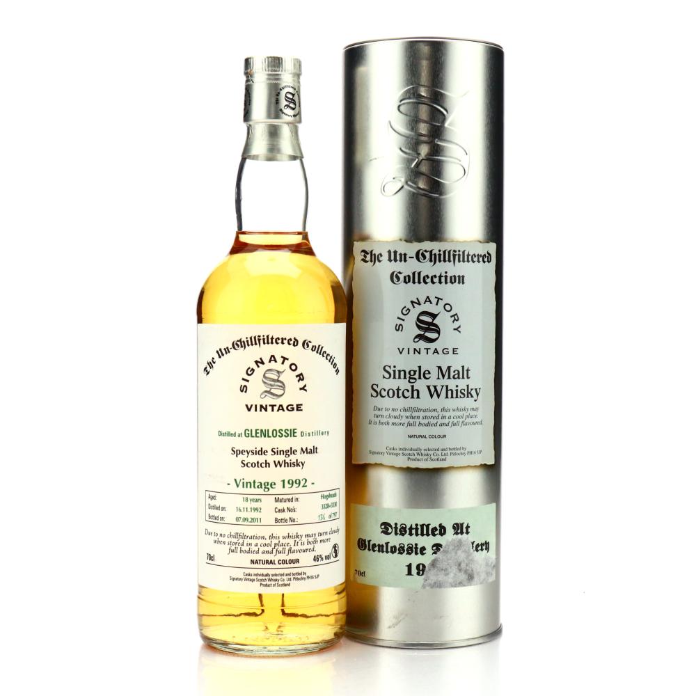 Glenlossie 1992 Signatory Vintage 18 Year Old