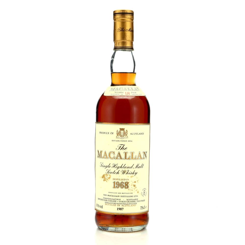 Macallan 1968 18 Year Old / French Import