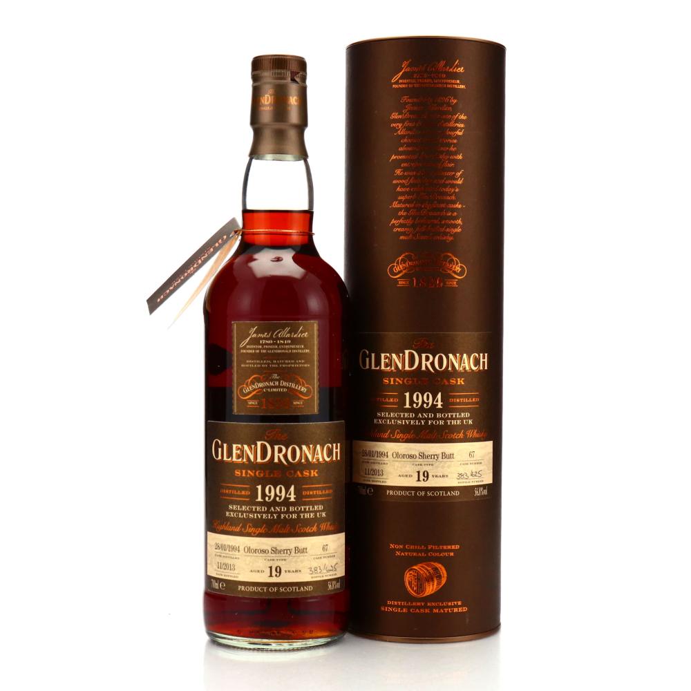 Glendronach 1994 Single Oloroso Cask 19 Year Old #67 / UK