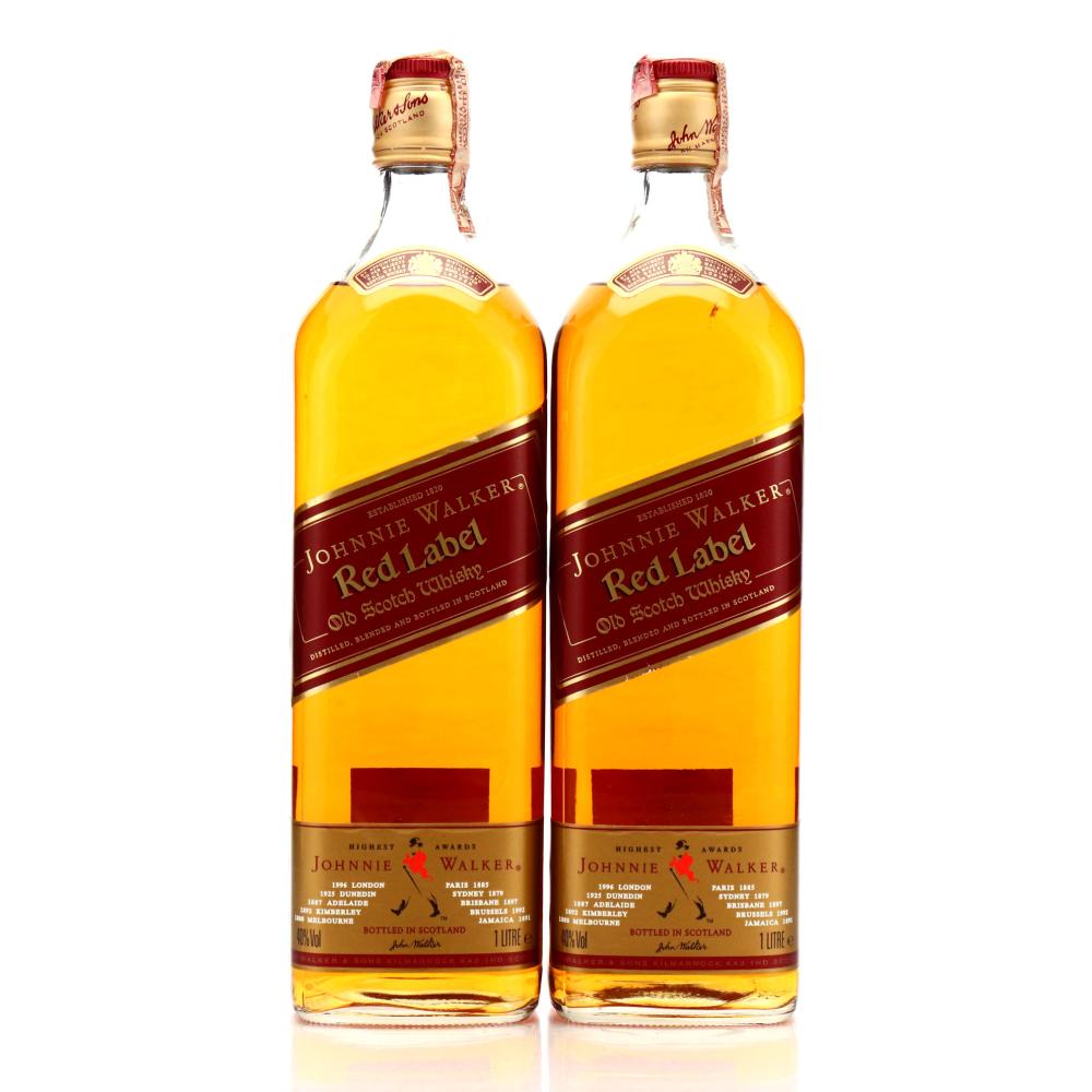 Johnnie Walker Red Label 1 Litre x 2