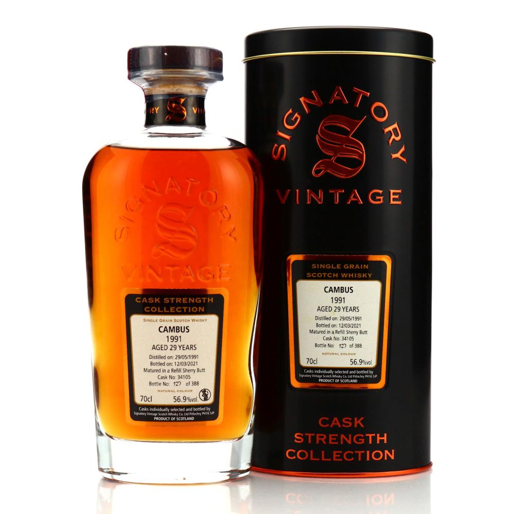 Cambus 1991 Signatory Vintage 29 Year Old Cask Strength