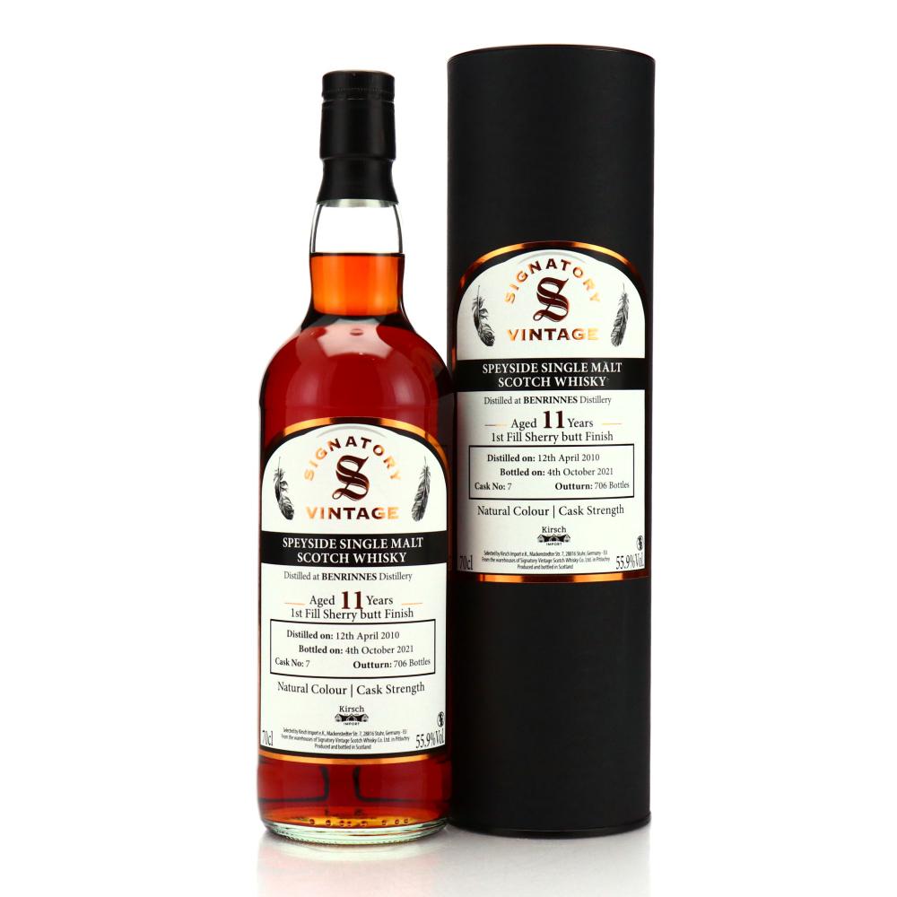 Benrinnes 2010 Signatory Vintage 11 Year Old / Kirsch Import