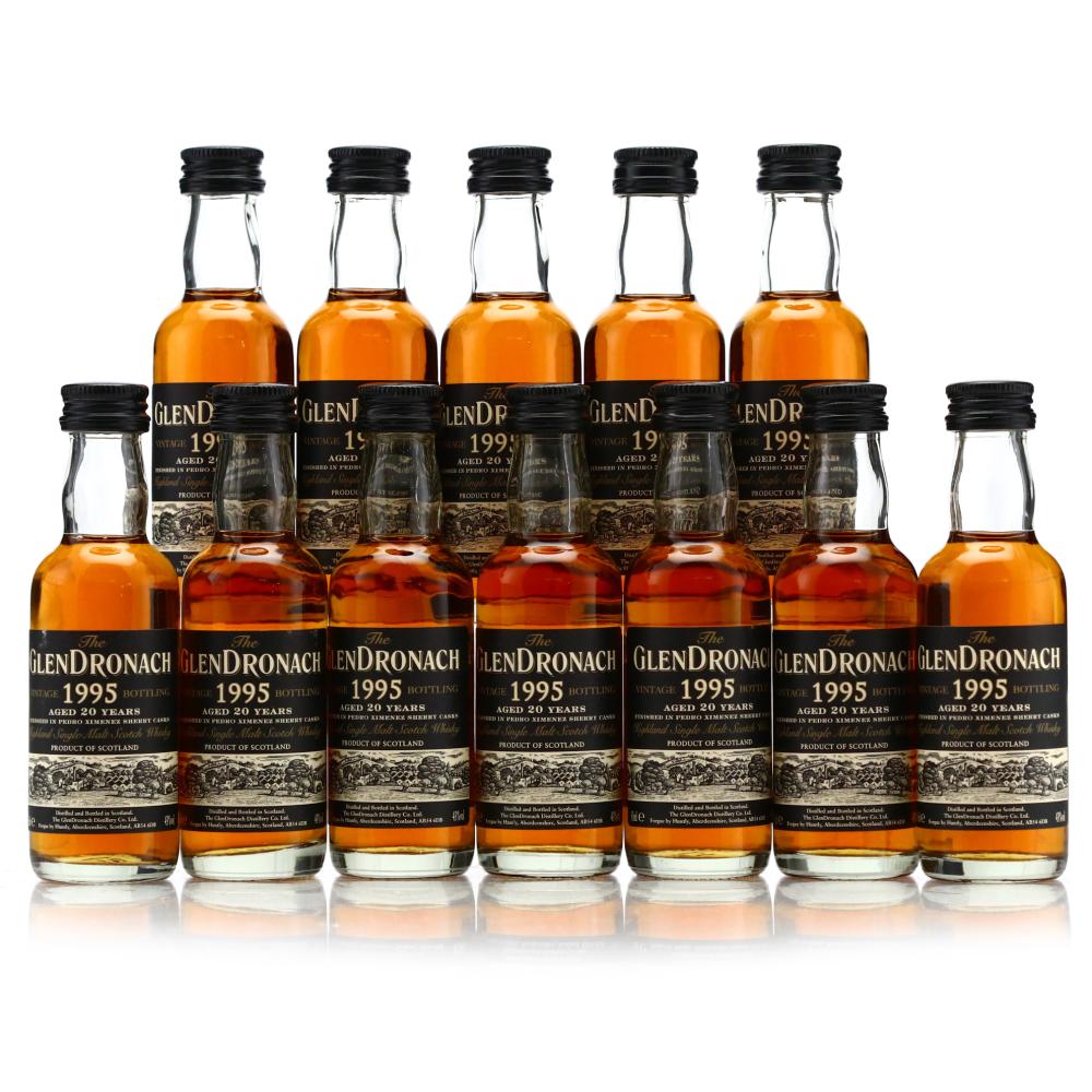Glendronach 1995 PX Finish 20 Year Old Miniatures x 12