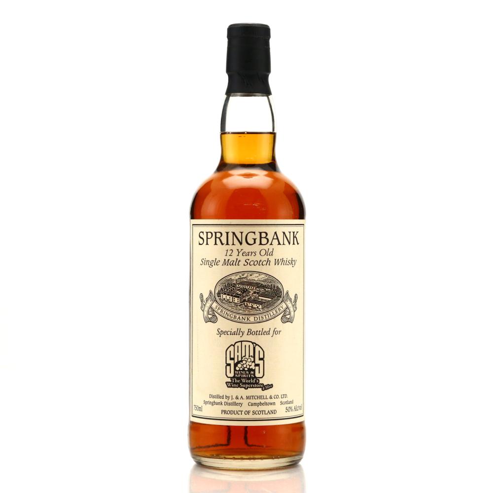 Springbank 12 Year Old Private Cask / Sam's Wine & Spirits - Signed