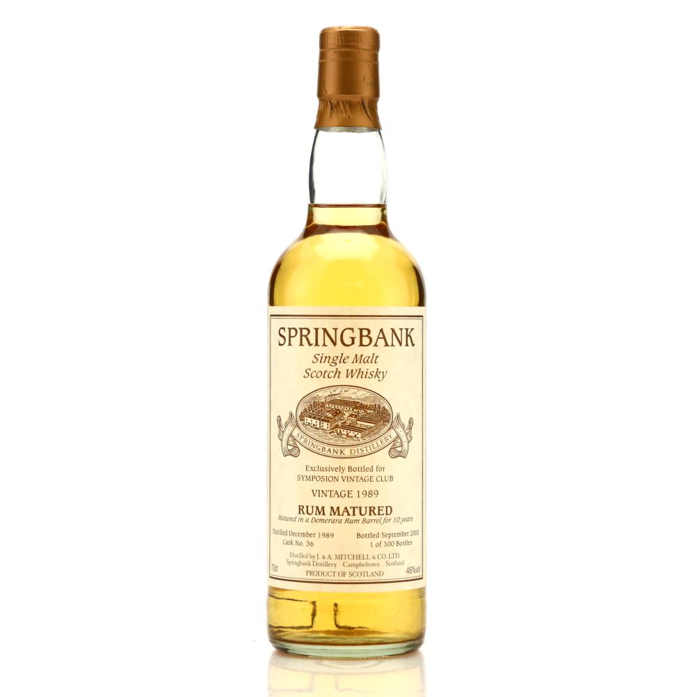 Springbank 1989 Private Rum Cask 10 Year Old / Symposion Vintage Club