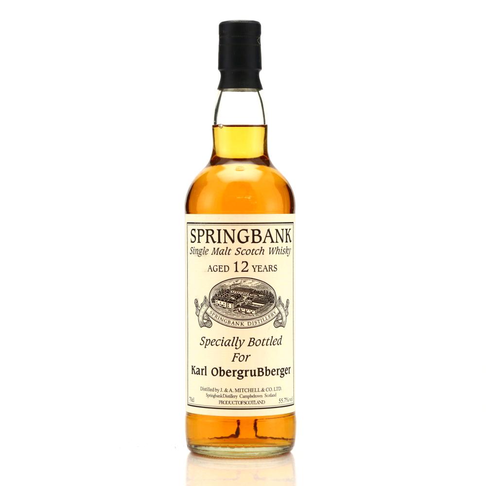 Springbank 12 Year Old Private Bottling / Karl ObergruBberger