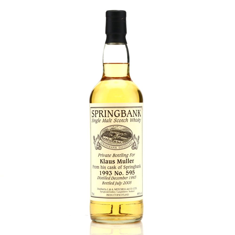 Springbank 1993 Private Cask #595 / Klaus Muller