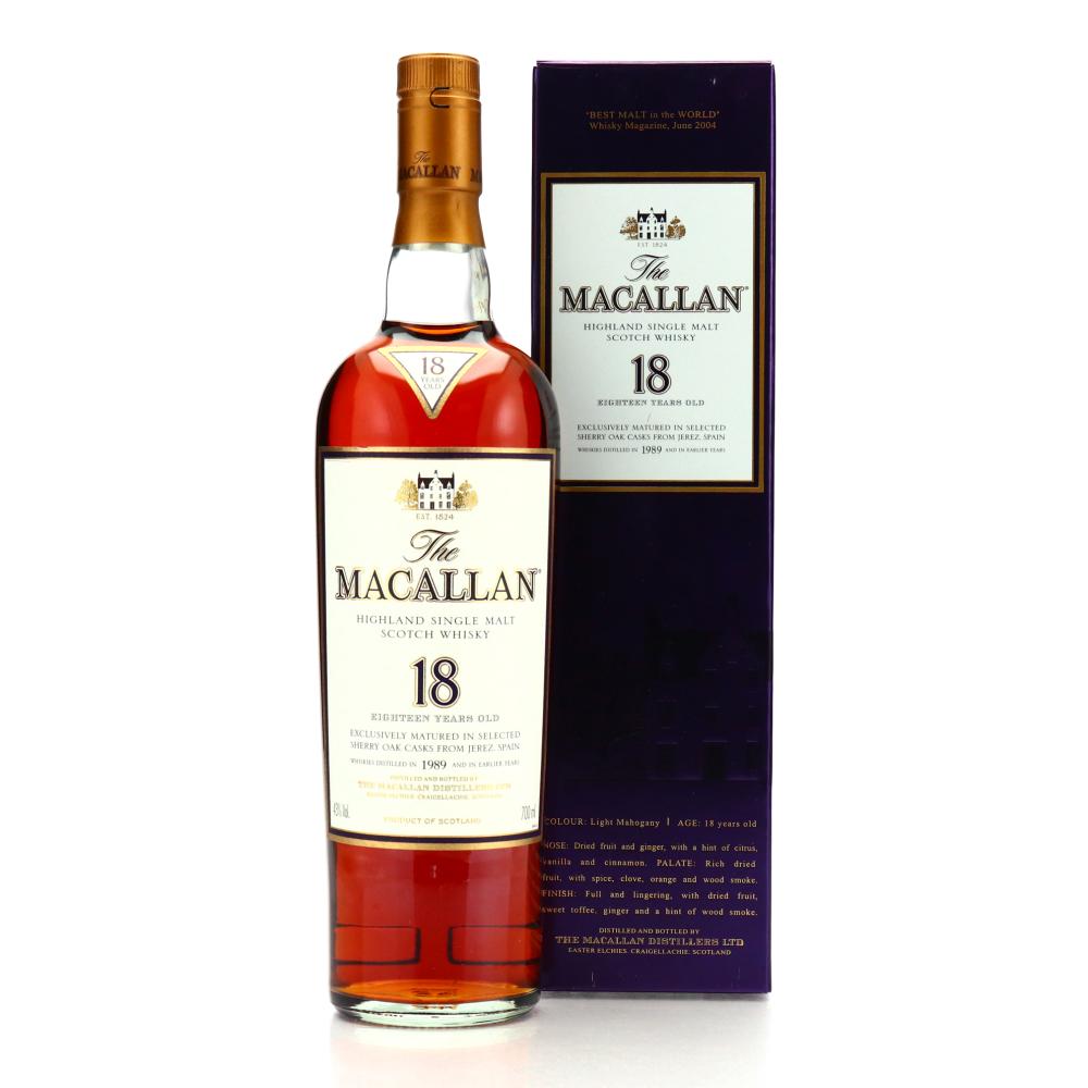 Macallan 1989 18 Year Old 70cl / Japanese Import