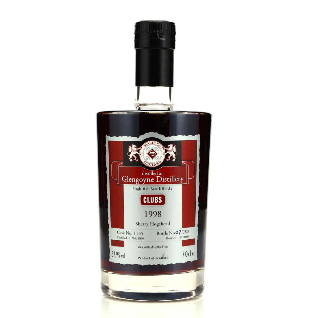 Glengoyne 1998 Malts of Scotland Sherry Hogshead / Clubs