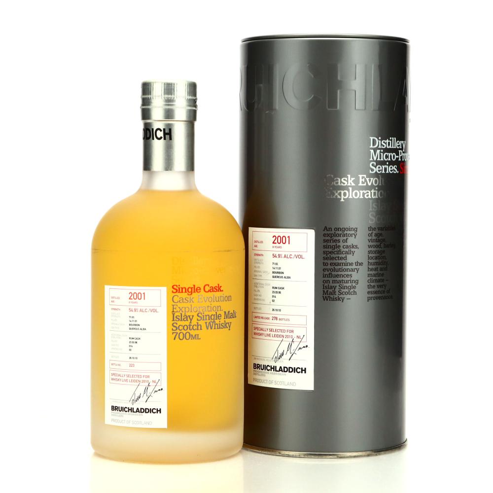 Bruichladdich 2001 Micro Provenance Single Cask 8 Year Old #014 / Whisky Live Leiden 2010