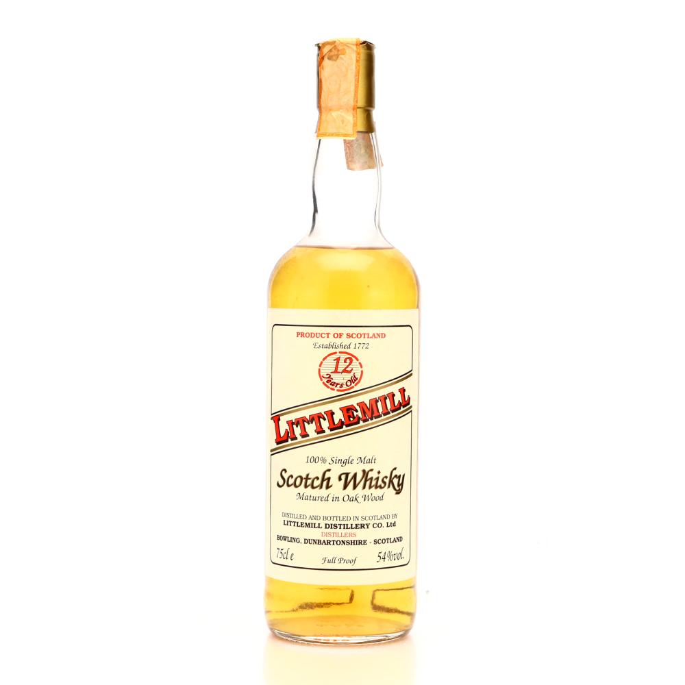 Littlemill 12 Year Old Full Proof 1980s / F&G Import