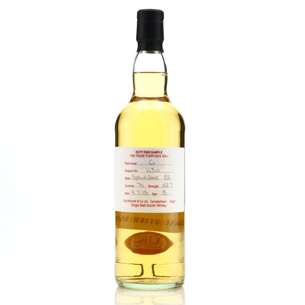 Springbank 2013 Duty Paid Sample 8 Year Old / Refill Barrel