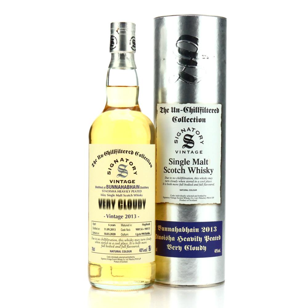 Bunnahabhain Staoisha 2013 Signatory Vintage 6 Year Old Very Cloudy