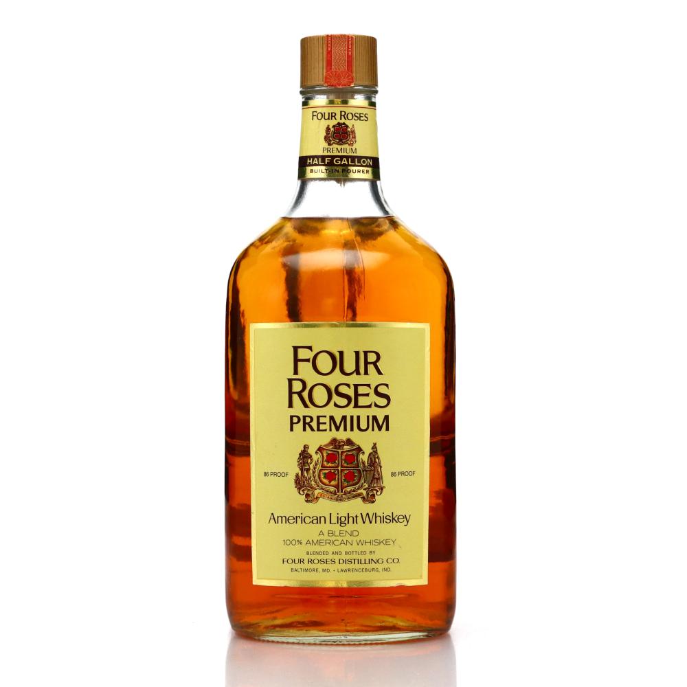 Four Roses Premium American Blended Whiskey Half Gallon 1970s