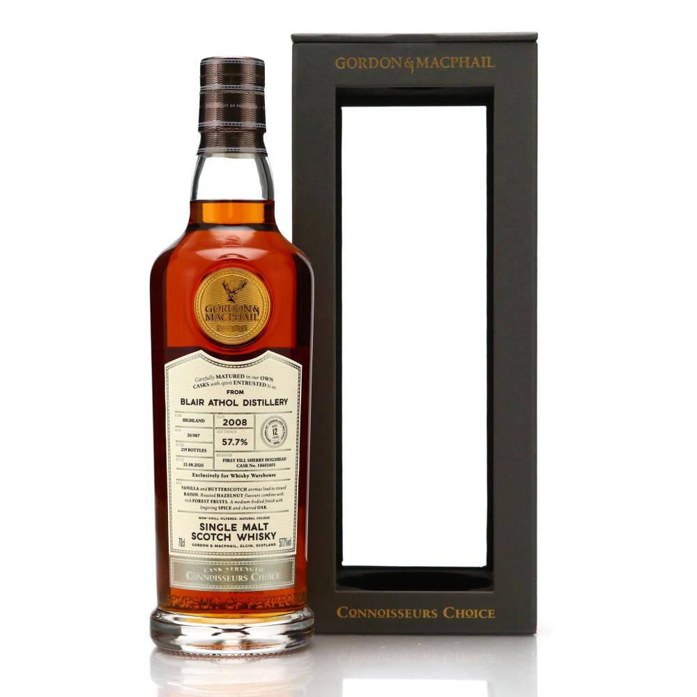 Blair Athol 2008 Gordon and MacPhail 12 Year Old Batch #20/087