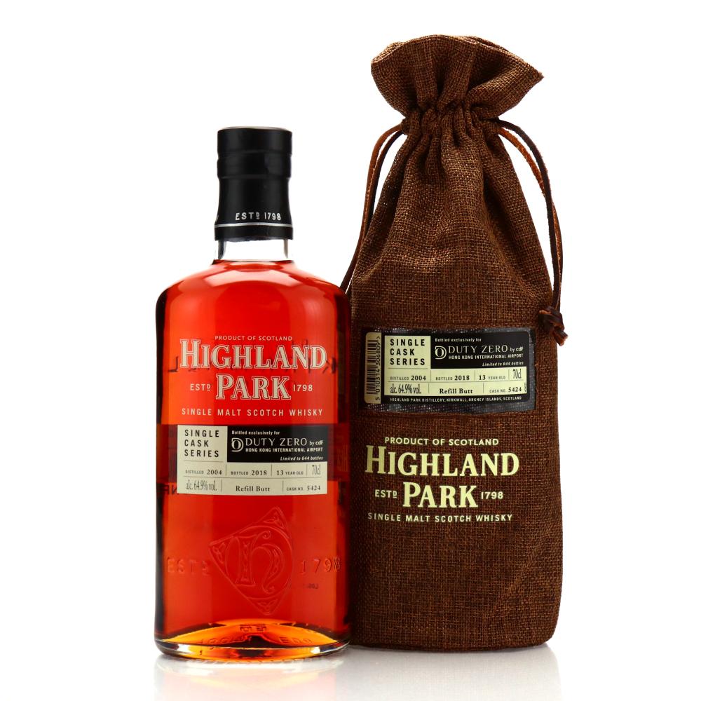 Highland Park 2004 Single Cask 13 Year Old #5424 / Duty Zero
