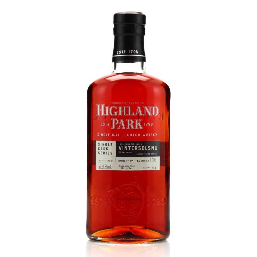 Highland Park 2001 Single Cask 16 Year Old #651/ Vintersolsnu