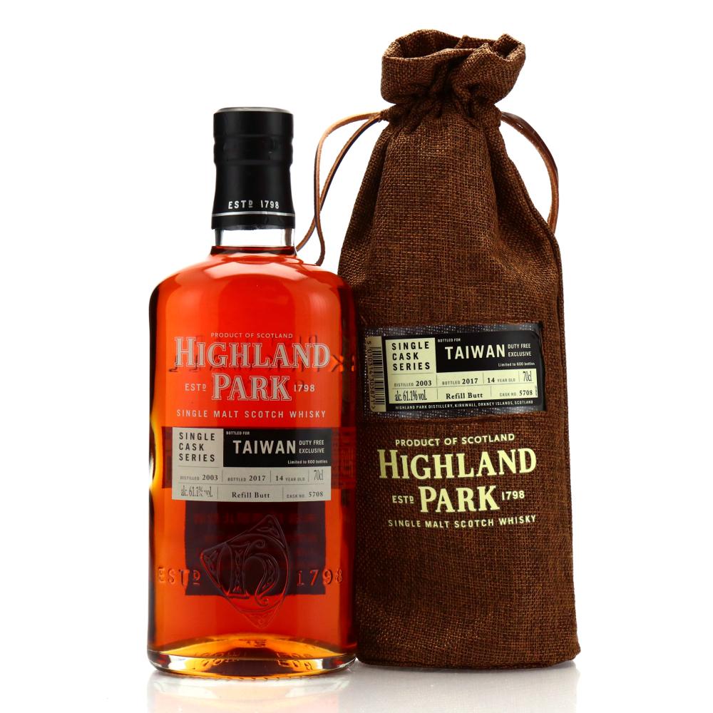 Highland Park 2003 Single Cask 14 Year Old #5708 / Taiwan Duty Free