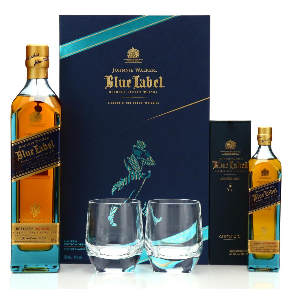 Johnnie Walker Blue Label Richard Malone Collection Gift Pack with Blue Label 20cl