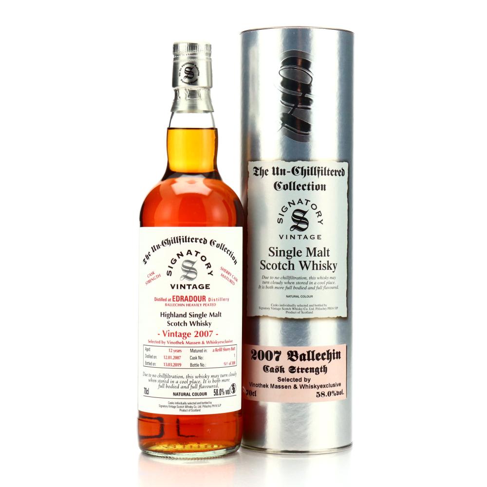 Edradour 2007 Signatory Vintage 12 Year Old / Vinothek Massen & Whiskyexclusive