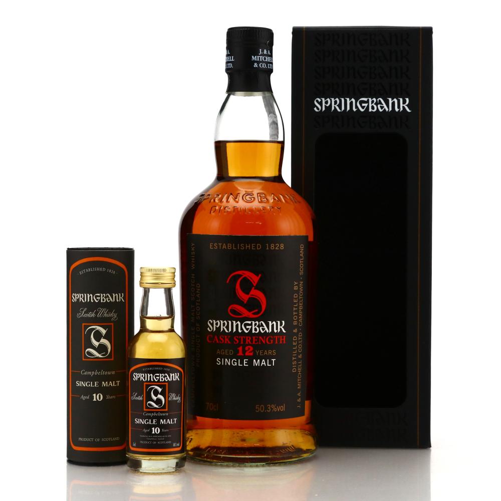 Springbank 12 Year Old Cask Strength 2013 / 50.3% / with Miniature Springbank 10 Year Old pre 2017