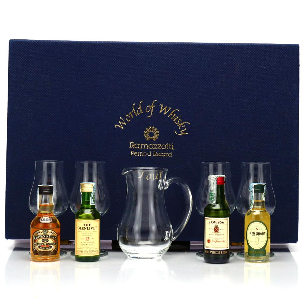 Pernod Richard World of Whisky Tour Miniature Gift Pack x 2 with Glasses and Jug