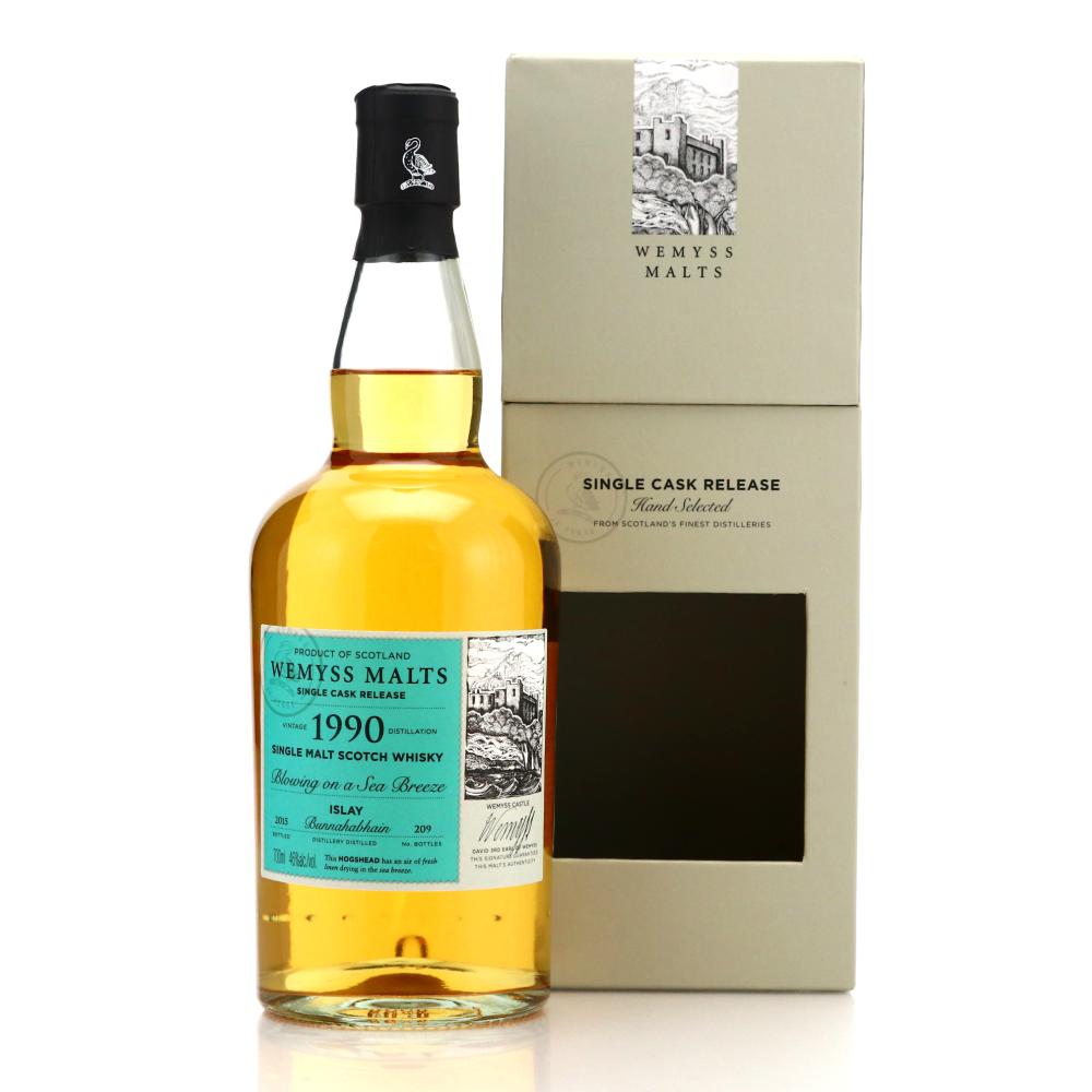 Bunnahabhain 1990 Wemyss Malts / Blowing on a Sea Breeze