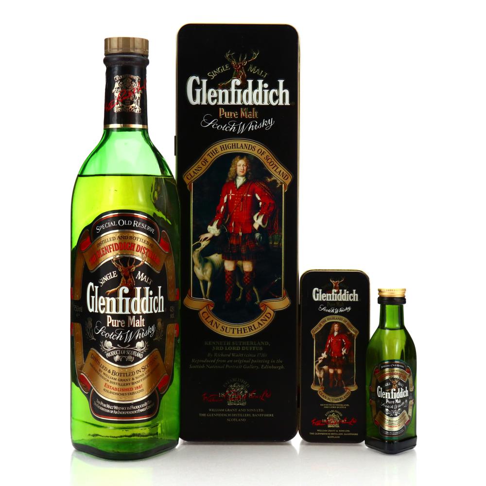 Glenfiddich Clans of the Highlands with Miniature 1990s / Clan Sutherland