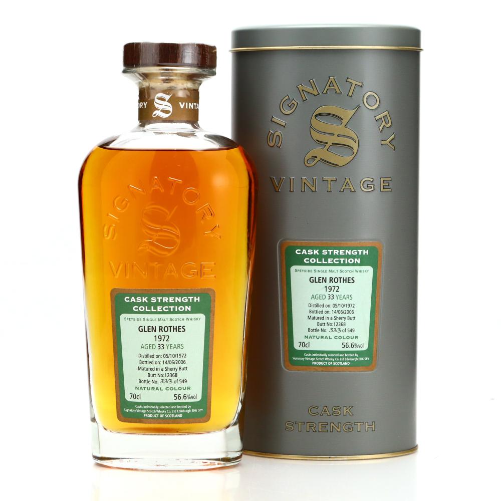 Glenrothes 1972 Signatory Vintage 33 Year Old Cask Strength
