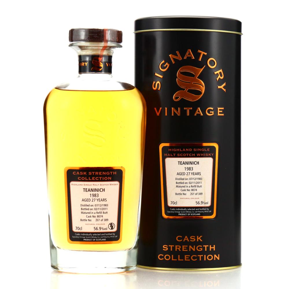 Teaninich 1983 Signatory Vintage 27 Year Old Cask Strength