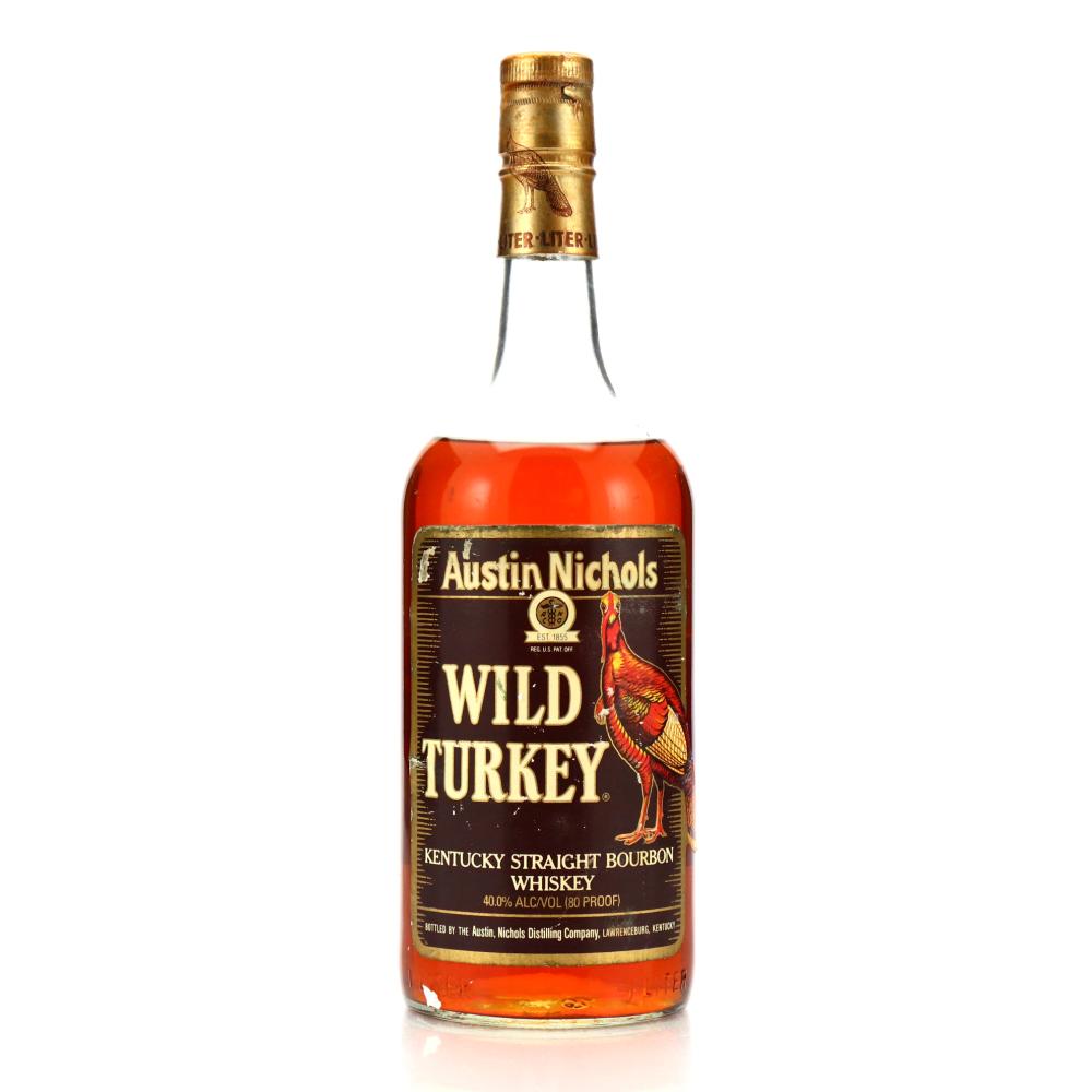 Wild Turkey Kentucky Straight Bourbon 1 Litre 1989