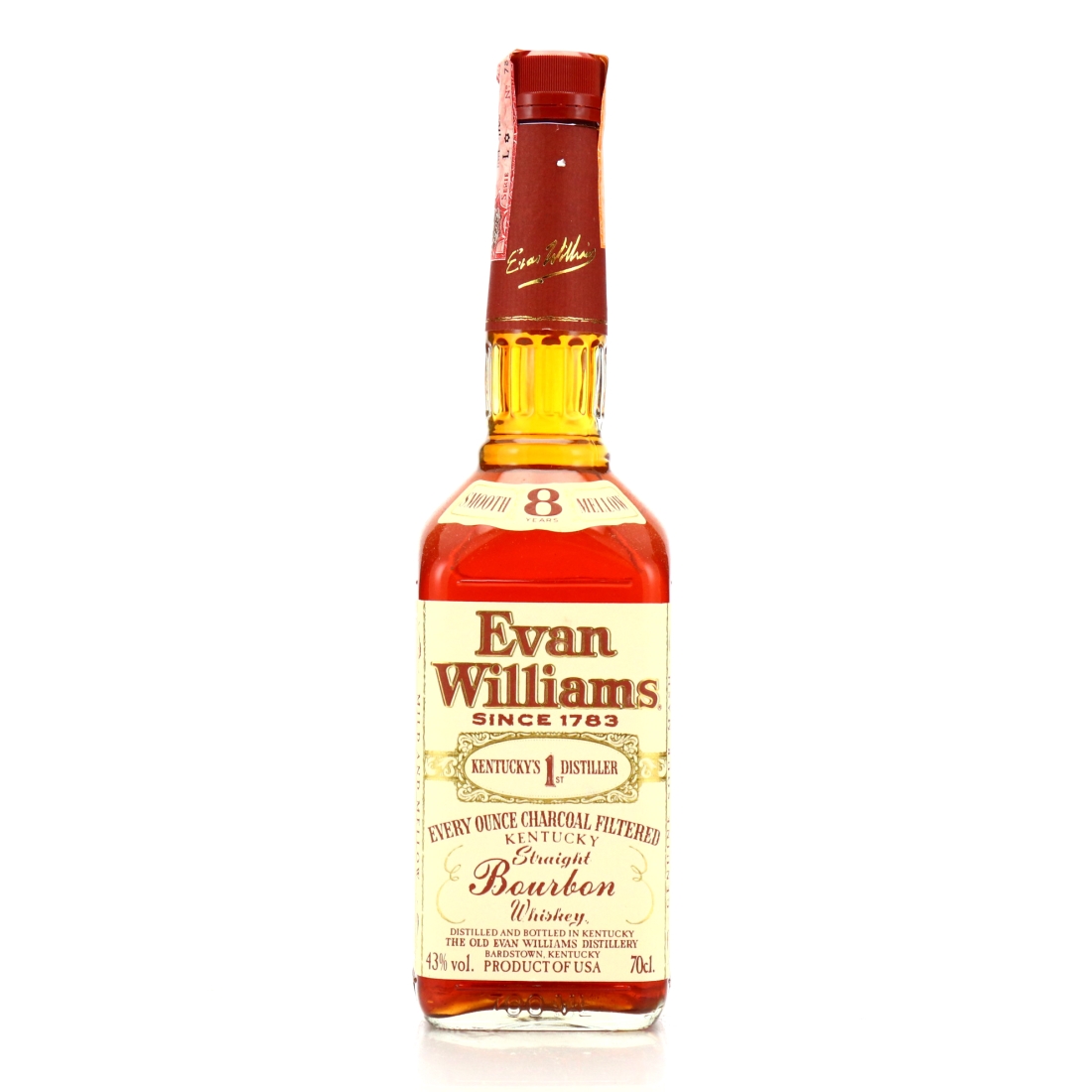 Evan Williams 8 Year Old Kentucky Straight Bourbon 1995 70cl
