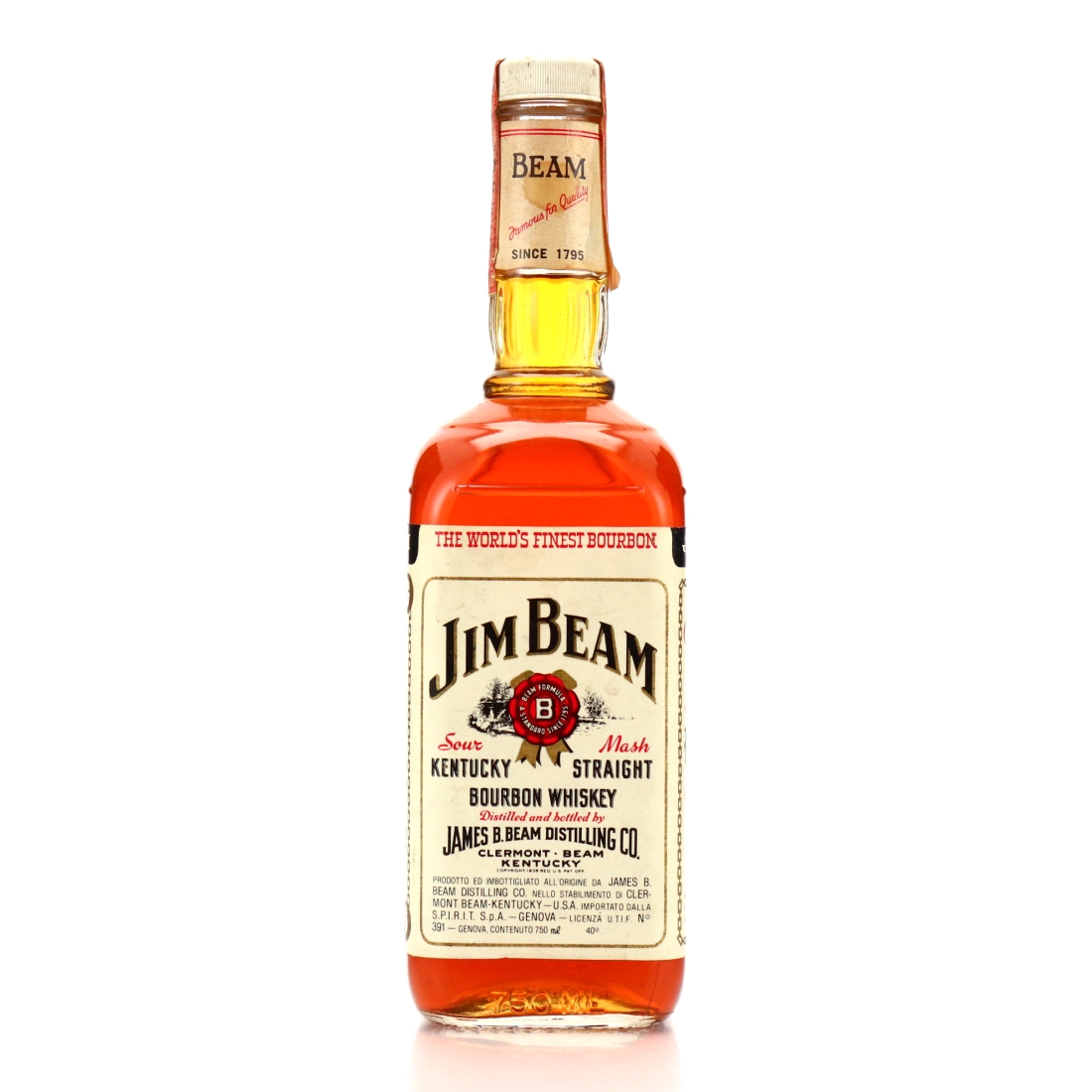 Jim Beam Kentucky Straight Bourbon 1984
