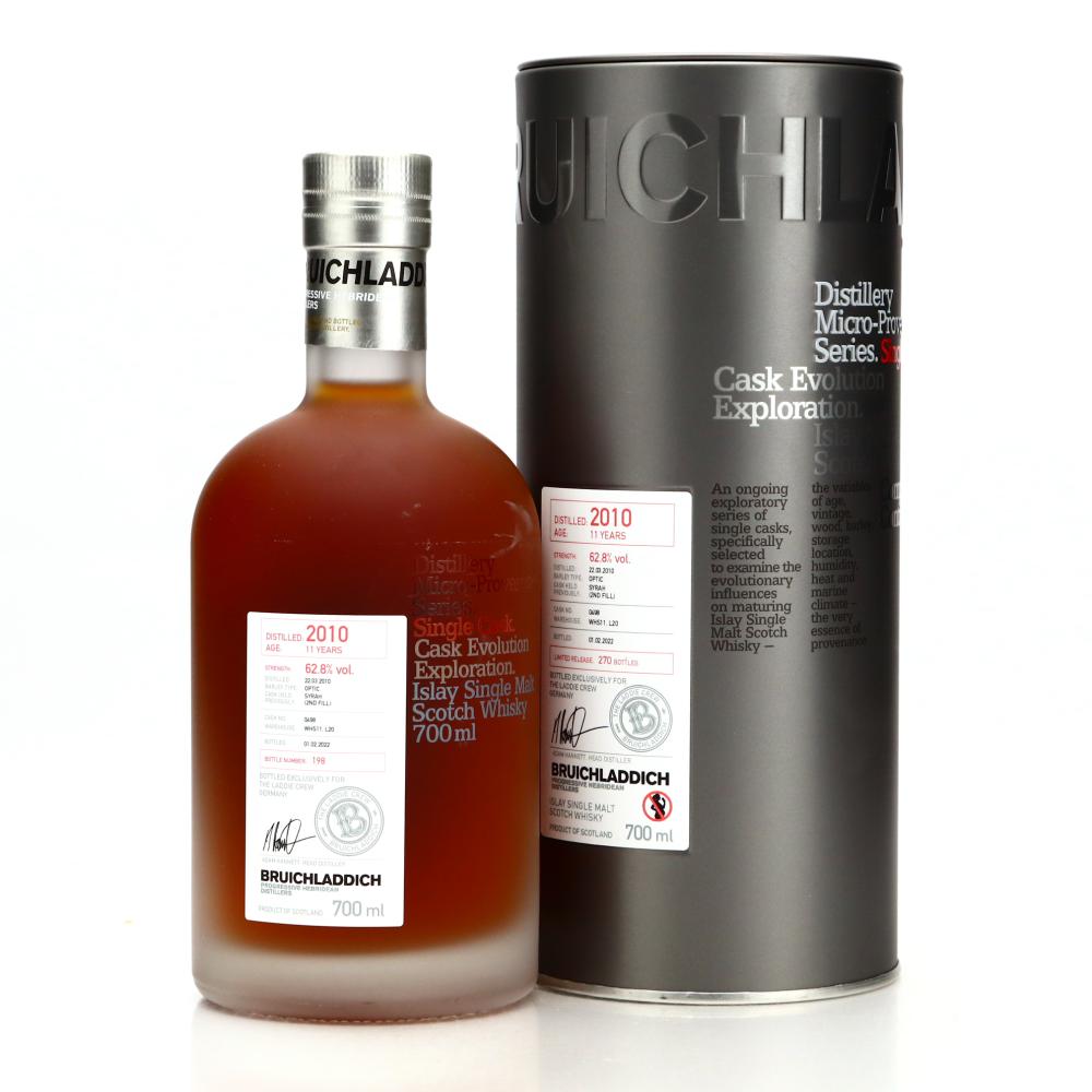 Bruichladdich 2010 Micro Provenance Single Cask 11 Year Old #498 / UK Laddie Crew