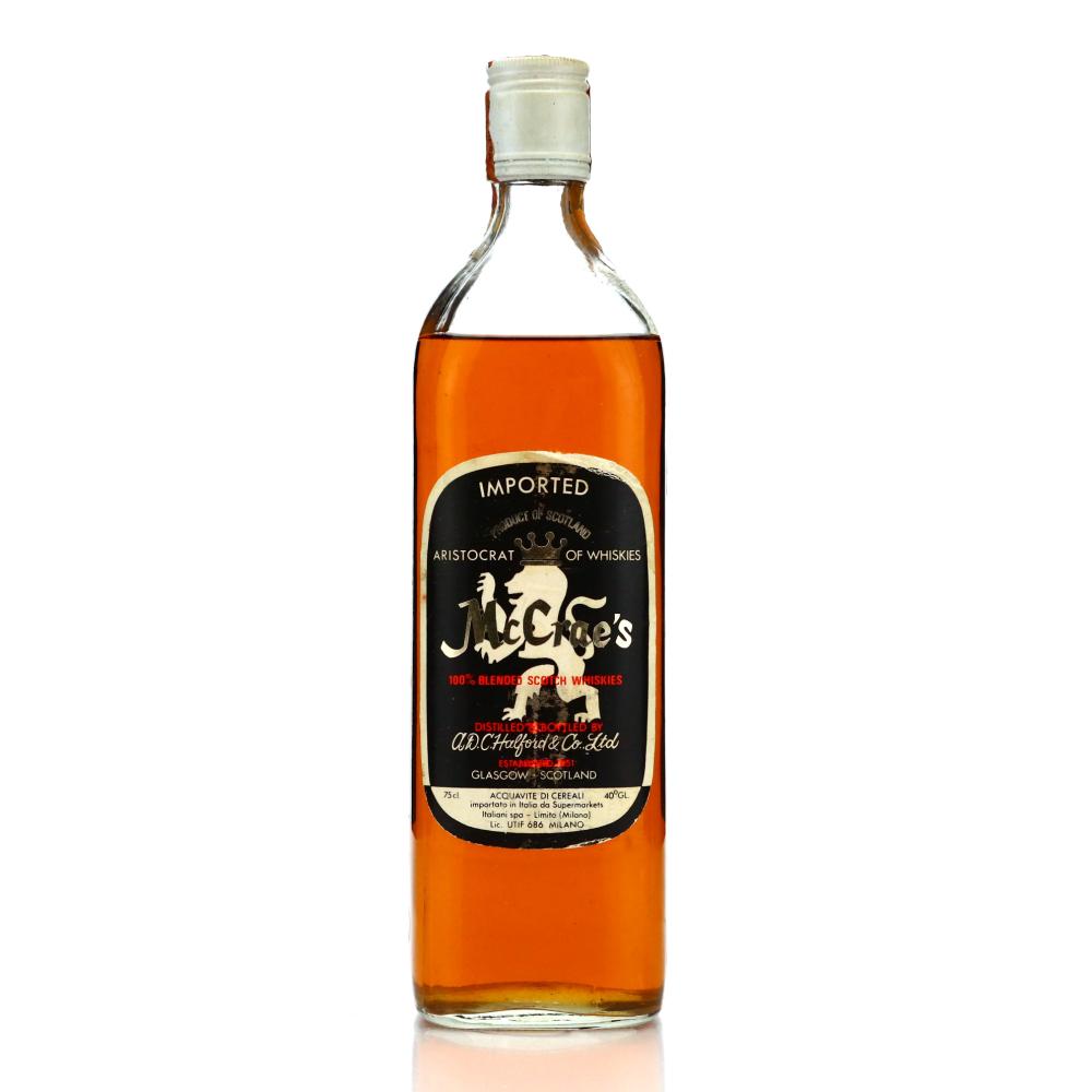 McCrae's Blended Scotch Whisky 1970s / Italian Import