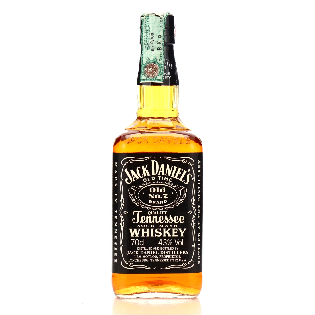 Jack Daniel's Old No.7 Brand 86 Proof 70cl 1998