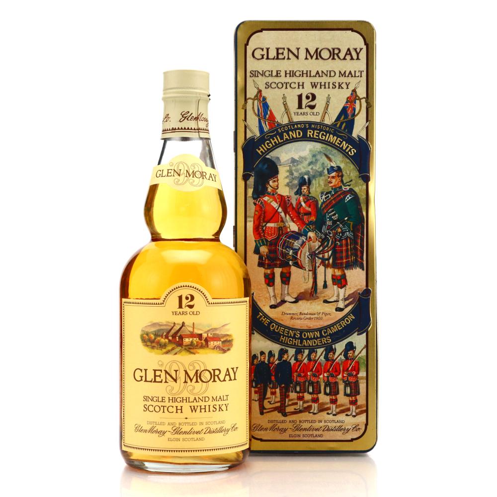 Glen Moray 12 Year Old 1990s 75cl / Queen's Own Cameron Highlanders