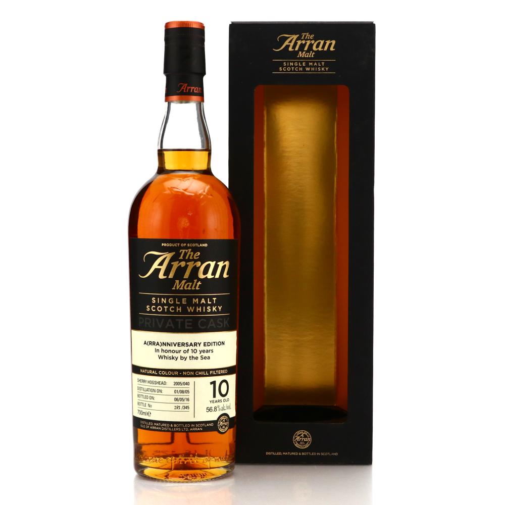 Arran 2005 Single Sherry Cask 10 Year Old #040 / Whisky by the Sea 10th Anniversary