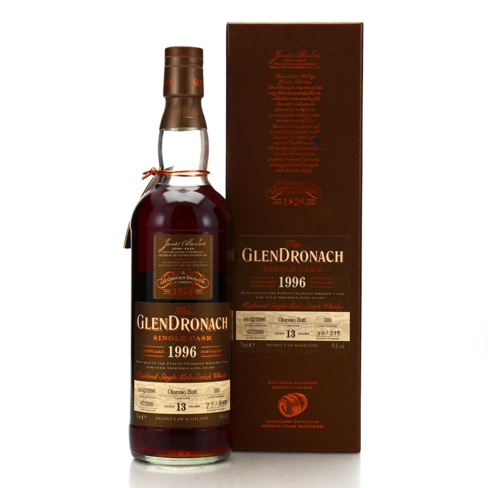 Glendronach 1996 Single Oloroso Cask 13 Year Old #193 / Batch 1