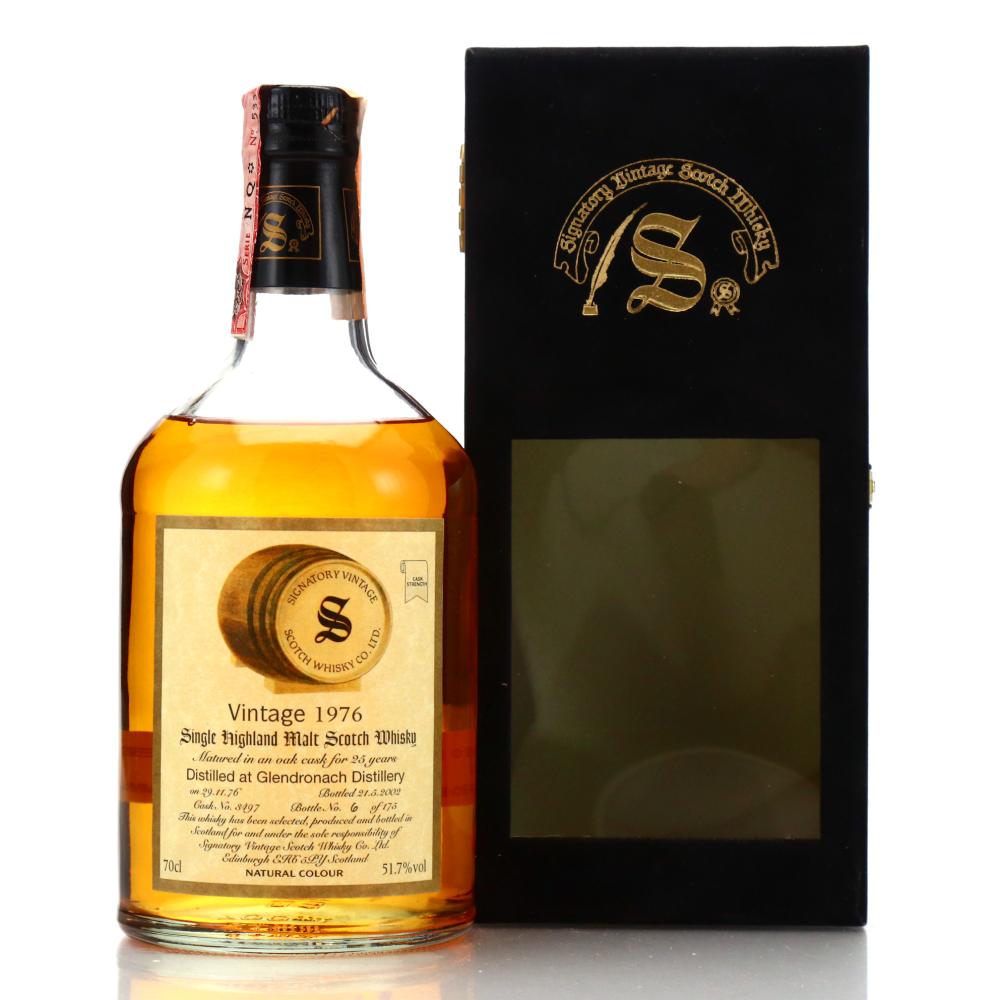 Glendronach 1976 Signatory Vintage 25 Year Old
