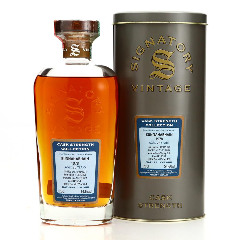 Bunnahabhain 1978 Signatory Vintage 26 Year Old Cask Strength