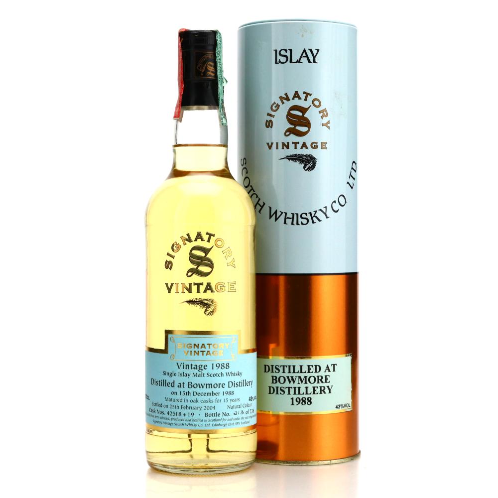 Bowmore 1988 Signatory Vintage 15 Year Old