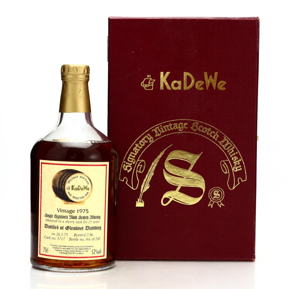 Glenlivet 1975 Signatory Vintage 21 Year Old / KaDeWe